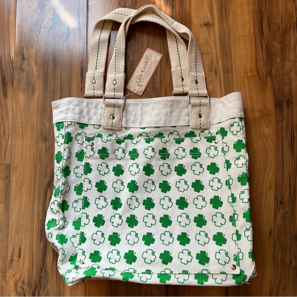 ☘️ Shamrock/Four-Leaf Clover Canvas Bag